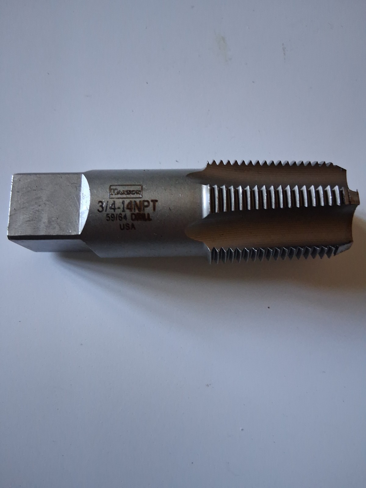 Hanson  3/4"-14 NPT 59/64 Drill Taper Pipe Tap #1906P
