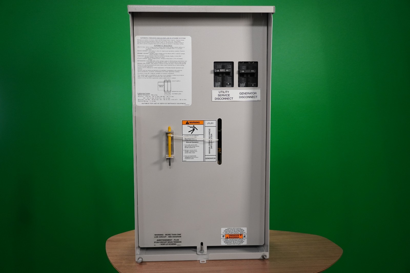 Generac RTSE100A3 Automatic Transfer Switch single phase, two pole, 100A 120/240