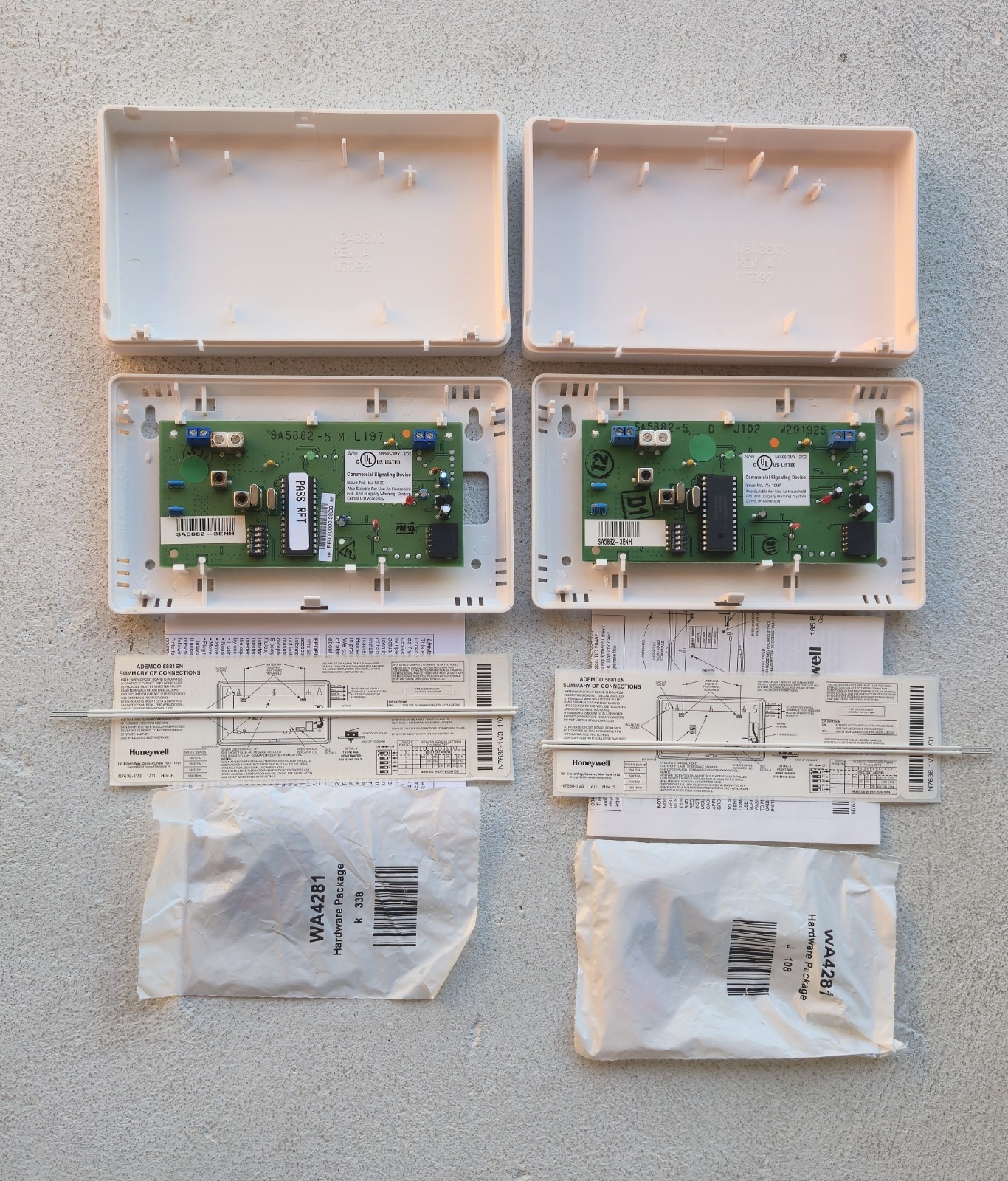 Honeywell  5882-3ENH High Security Wireless Receiver, New No Box, *Lot Of  2*