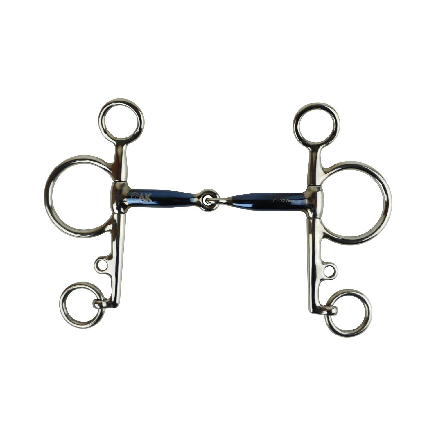 AK Pelham with Single Joint with Sweet Iron Mouthpiece Horse Riding Bits