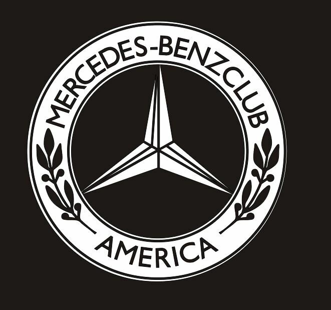Mercedes Benz Club of America Die Cut vinyl decal choice of size and color