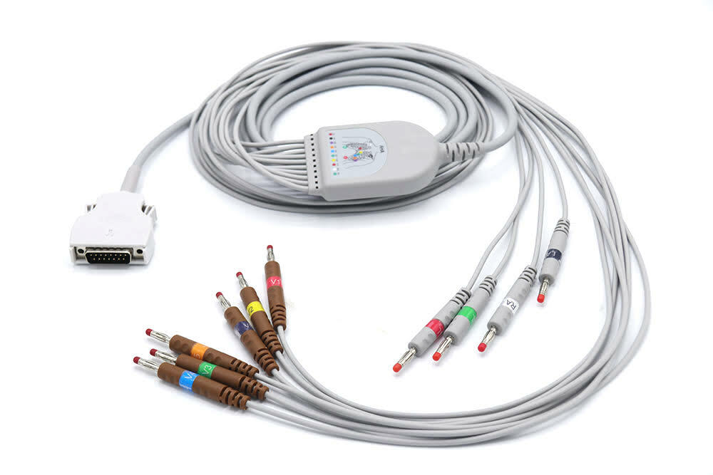 Mortara Burdick EKG Cable 10 Leads Banana 929302150 Compatible Same Day Shipping