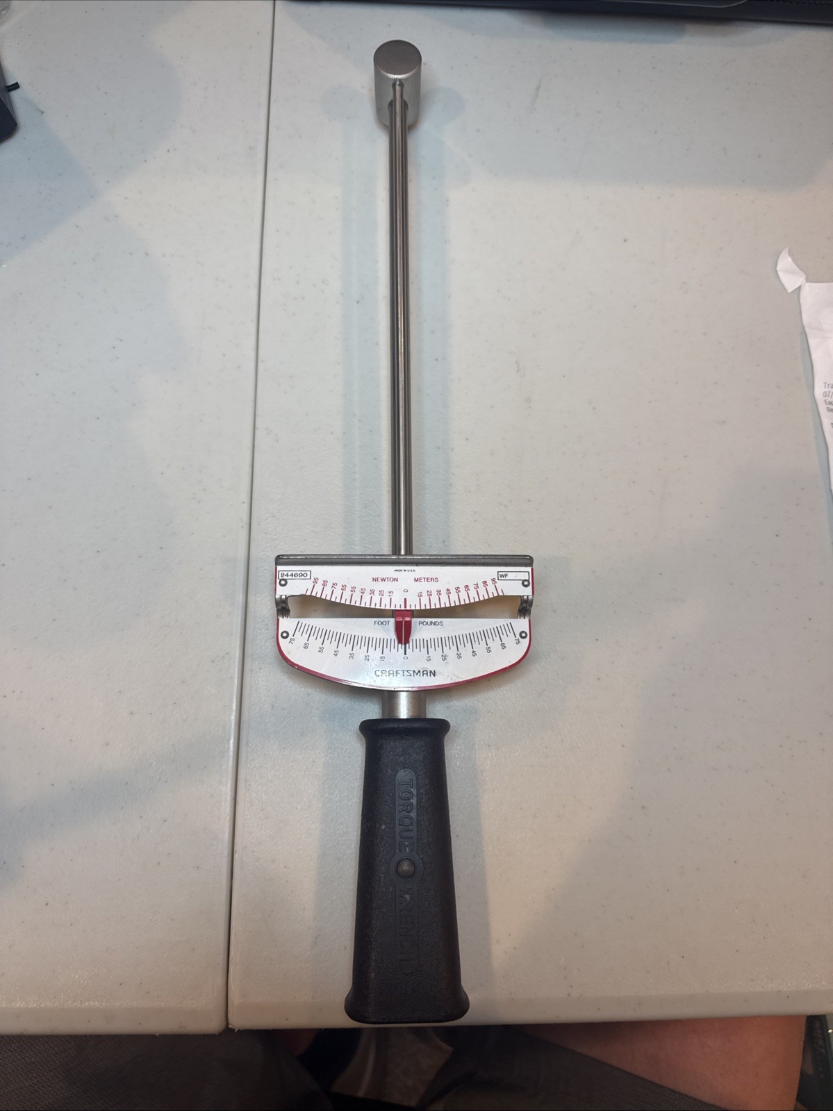 Vintage Craftsman 9-44690 Torque Wrench 3/8 Drive Made in USA - No Box