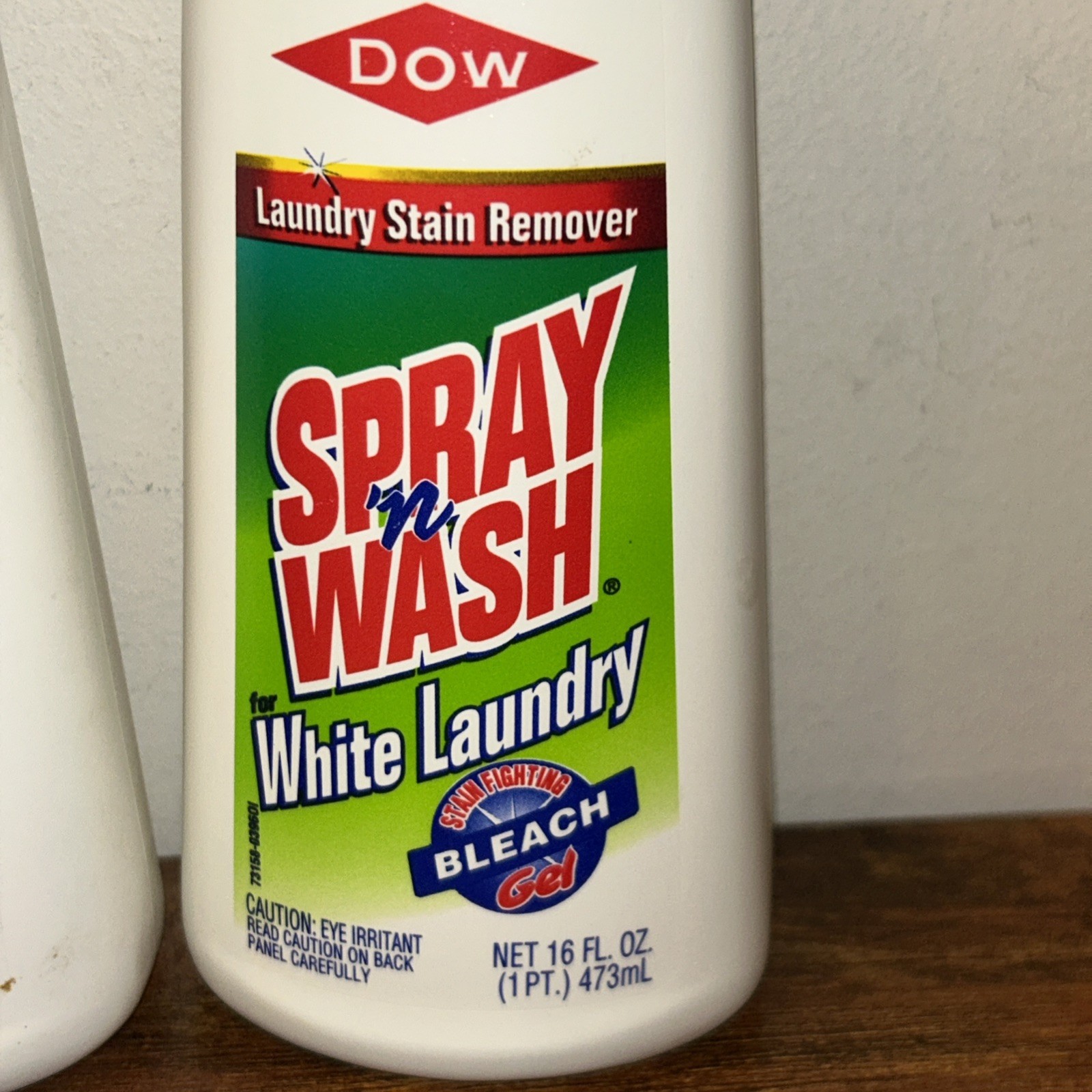 3 Dow Spray ’n Wash Bleach Gel White Laundry Stain Remover 16oz - Full/Near Full