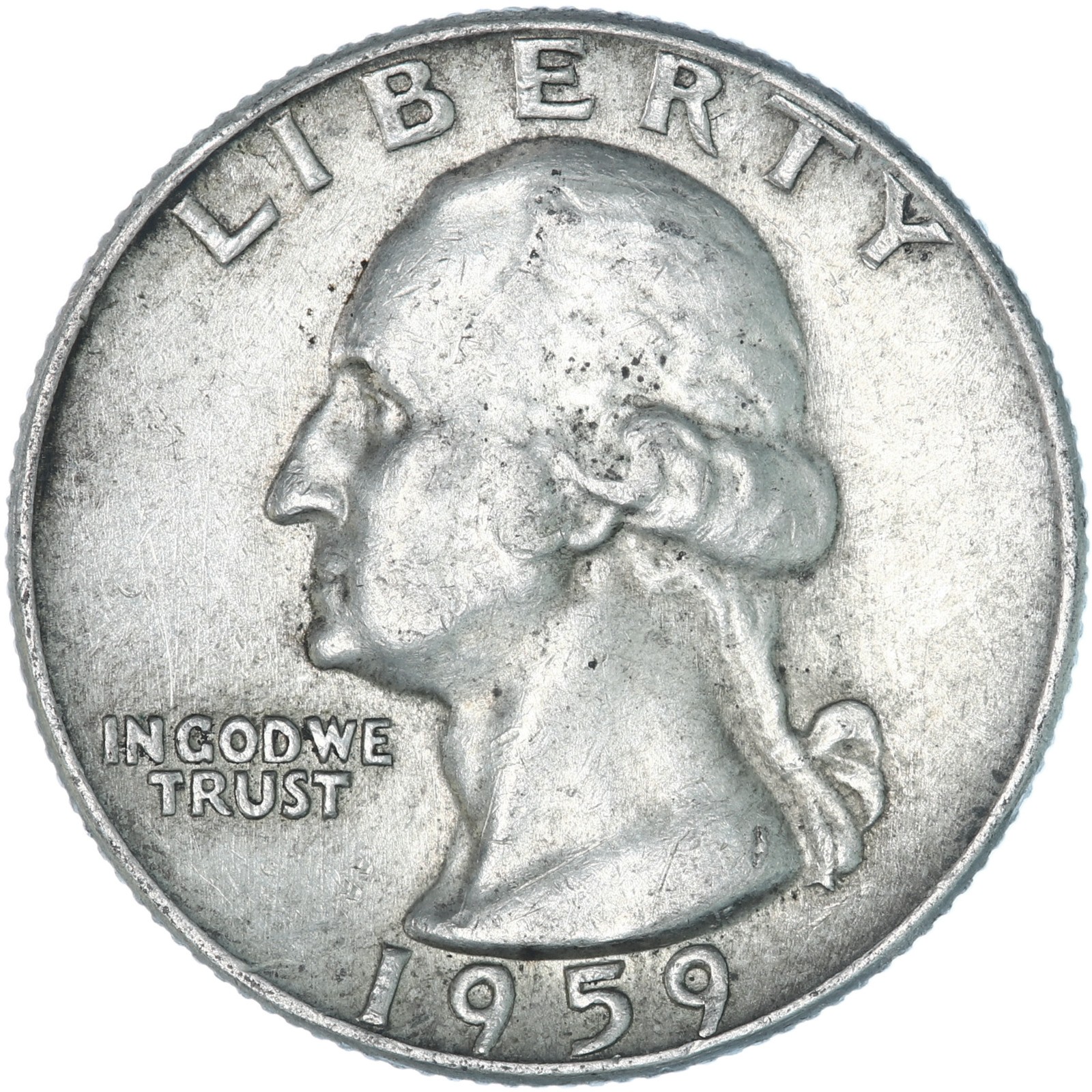 1959 D Washington Quarter 90% Silver Extra Fine XF