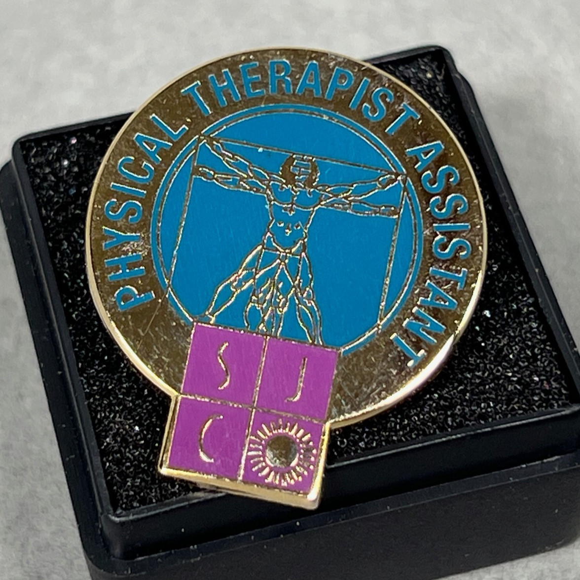 Physical Therapist Assistant Lapel Pin Enamel & Gold Tone San Juan College NM