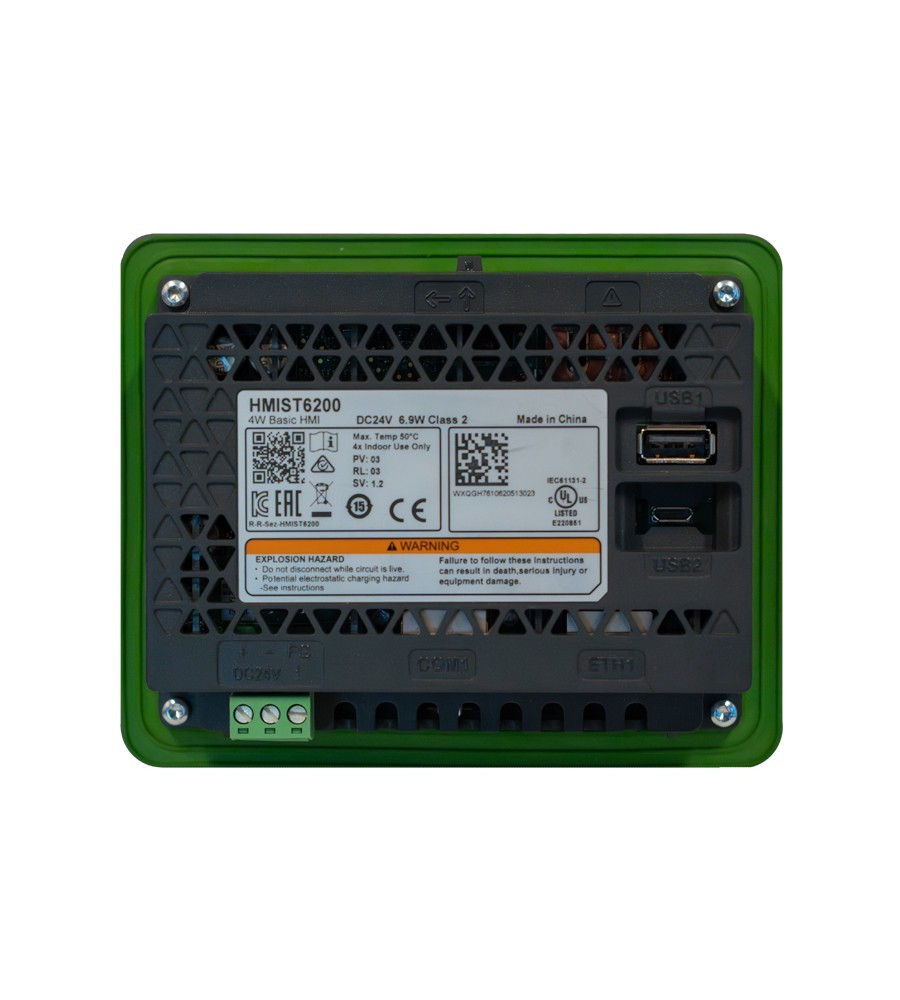 SCHNEIDER ELECTRIC HMIST6200 Touchscreen HMI Display, 24VDC NSMP