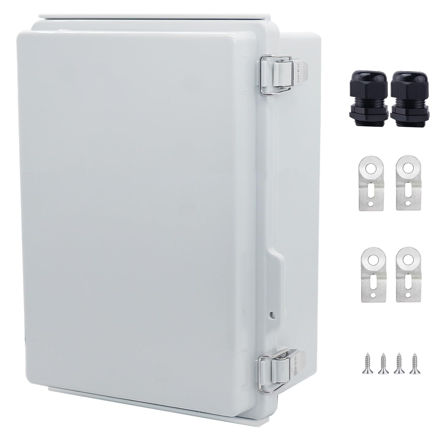 IP67 Waterproof Junction Box, ABS Plastic Electrical Enclosure with Stainless St