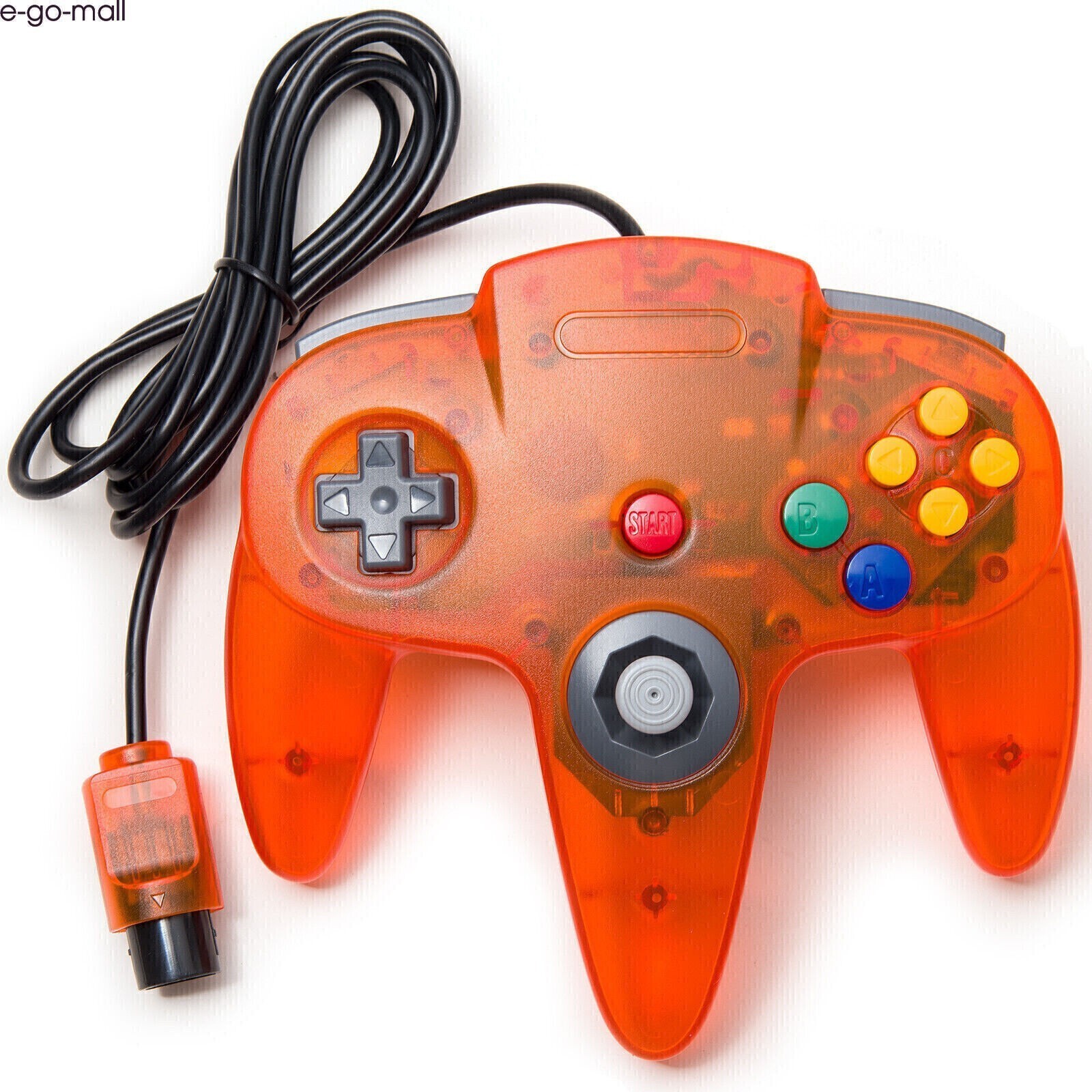 Orange Classic Wired  N64 Controller Joystick Remote for Nintendo 64 System