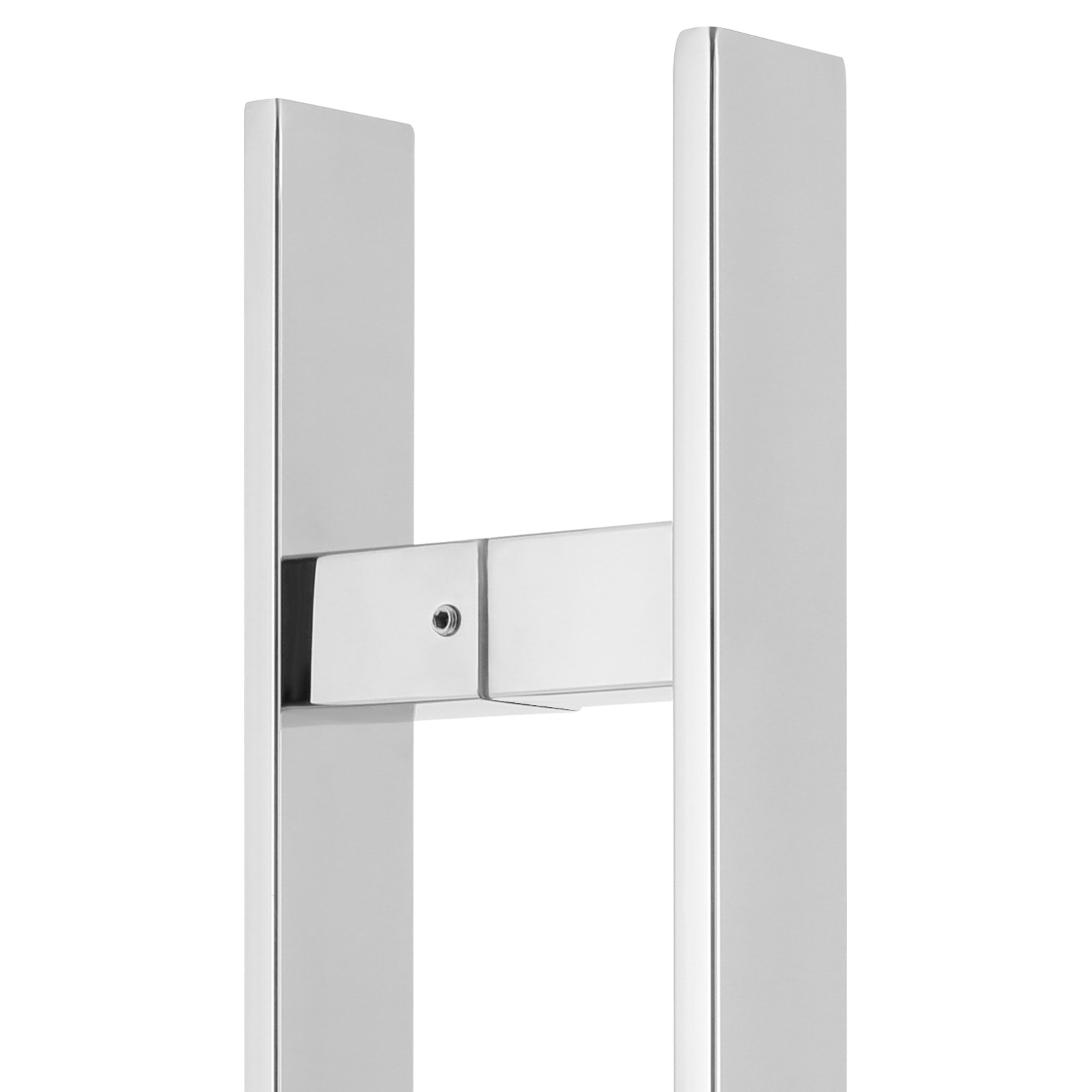 Stainless Steel Double Sided Push Pull Door Handle, H-shaped Door Pull Handle~