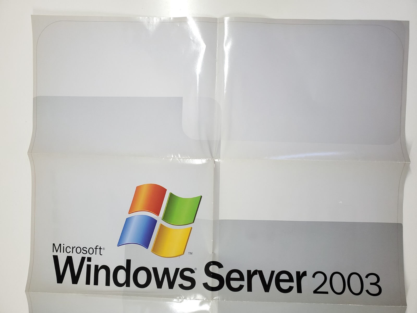 Vintage Microsoft Windows 2003 Server Promotional Poster Partner Program