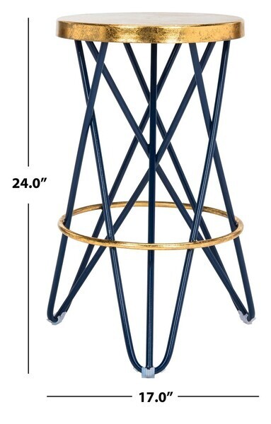 Safavieh Lorna Gold Leaf Counterstool, Reduced Price 2172717320 FOX3255B