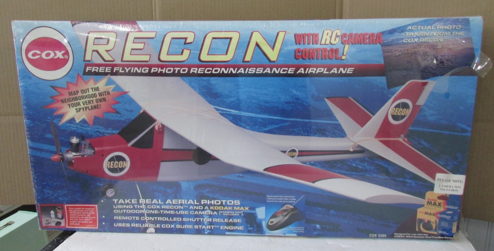 AIRPLANE Cox Recon Free Flying Photo Reconnaissance AIRPLANE COX 5300 *NEW*