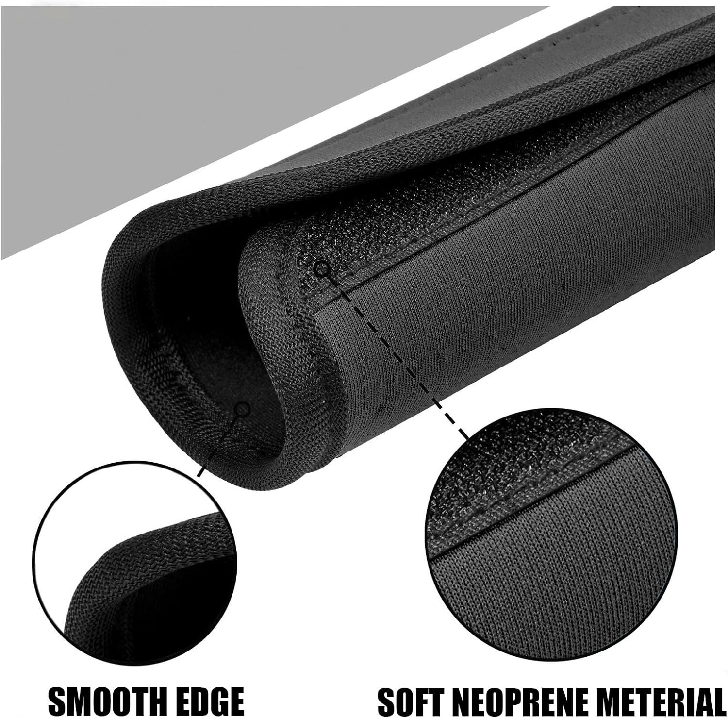 1-100PCS Luggage Handle Wraps for Suitcase Comfort Soft Handle Covers (Black)