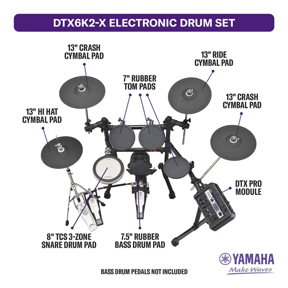 Yamaha DTX6K2-X Electronic Drum Set