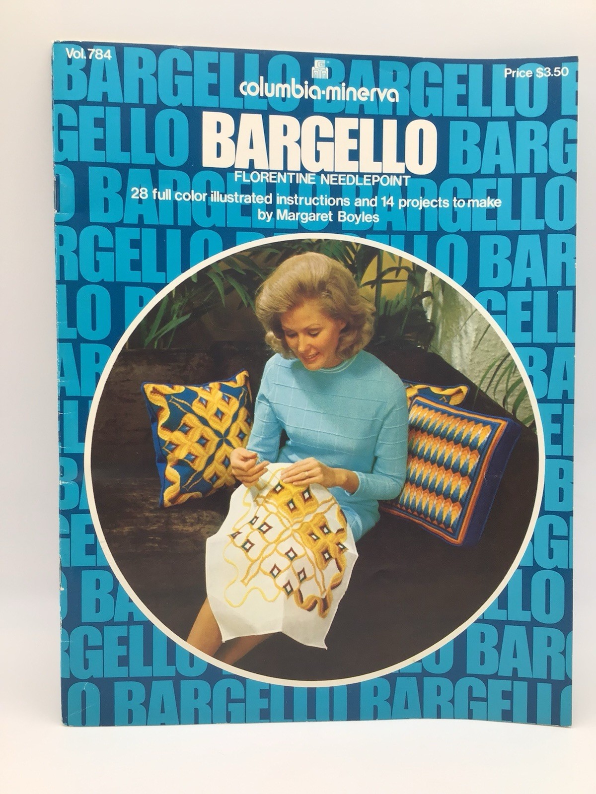 Bargello Needlepoint Book 1974 Vol 784 Columbia- Minerva 14 Projects