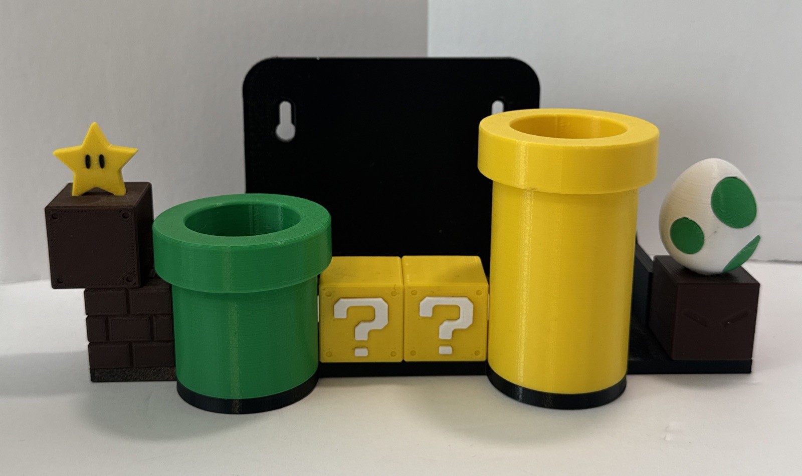 Nintendo Switch & Switch OLED Mario Themed Dock Cover w/ Game Holders & Mount