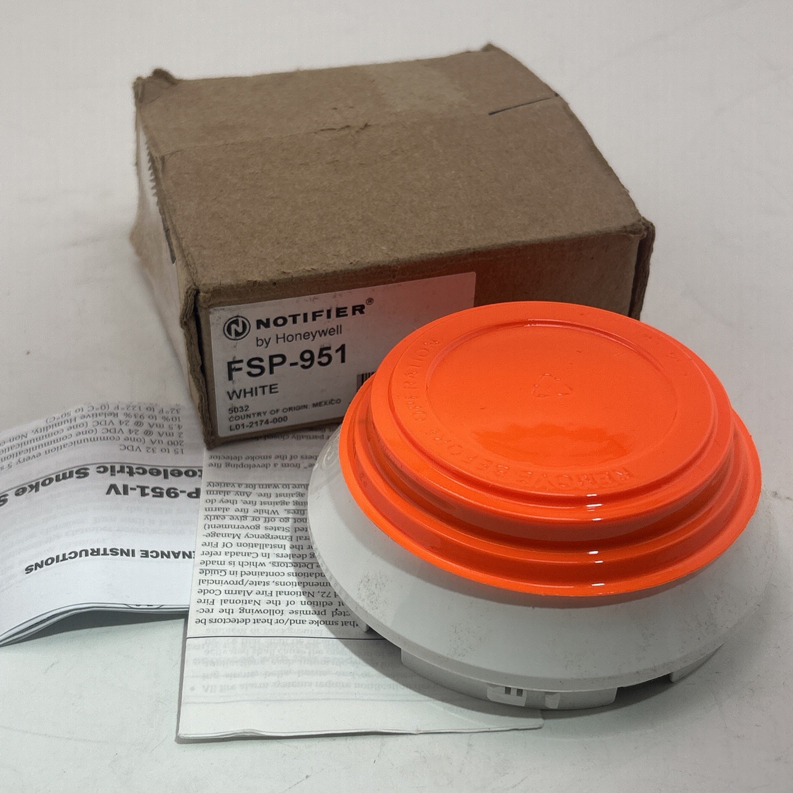 Notifier By Honeywell FSP-951 Smoke Detector - Free Shipping New Open Box White