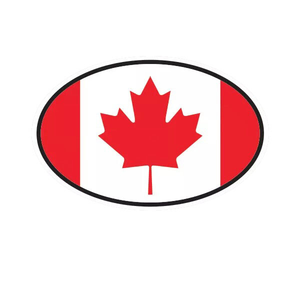 Canada Oval Sticker Decal