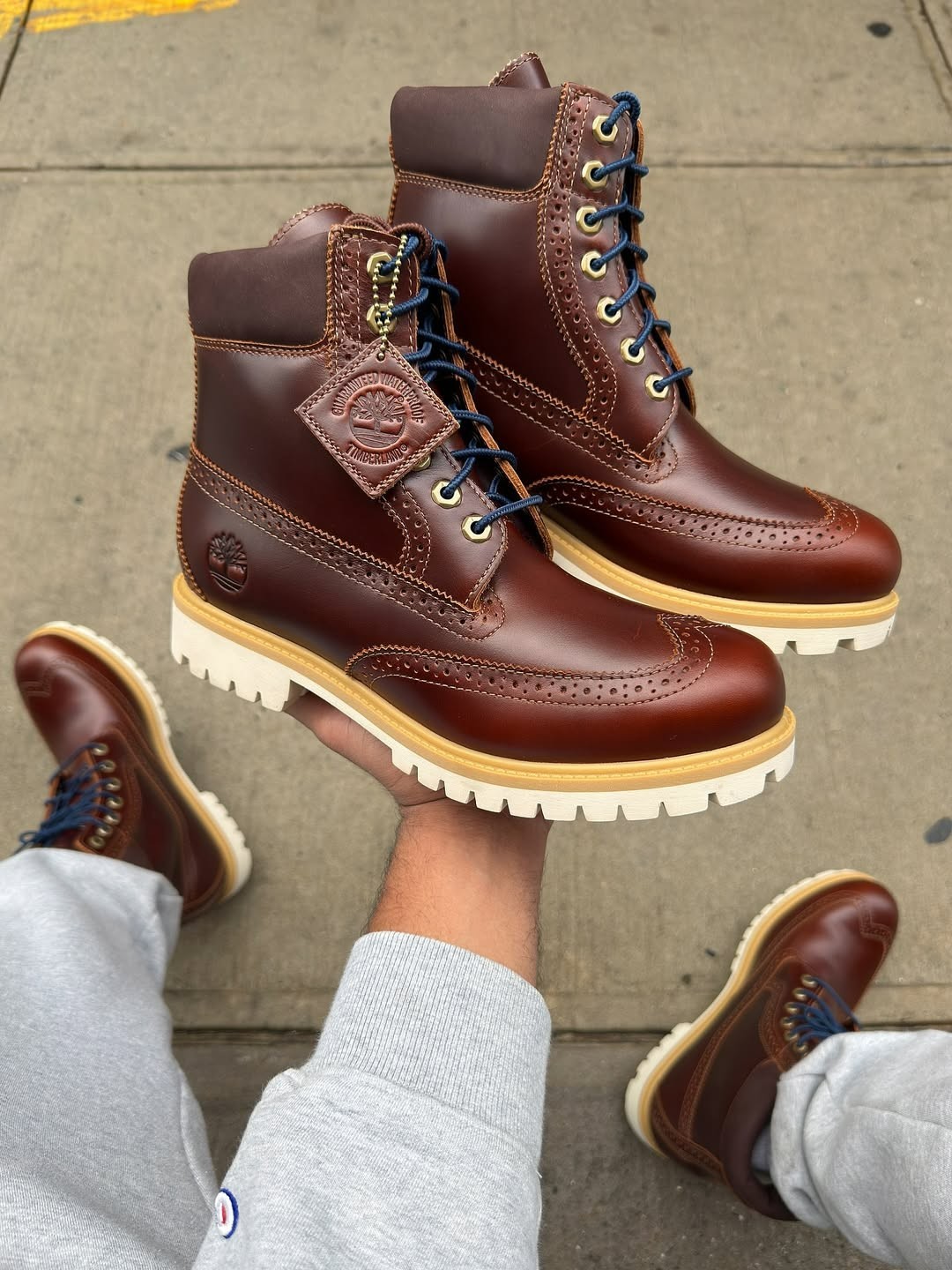 Timberland Men's 6" Inch Brogue Boots Brown Chestnut Limited Edition TB0A2A8VEM4