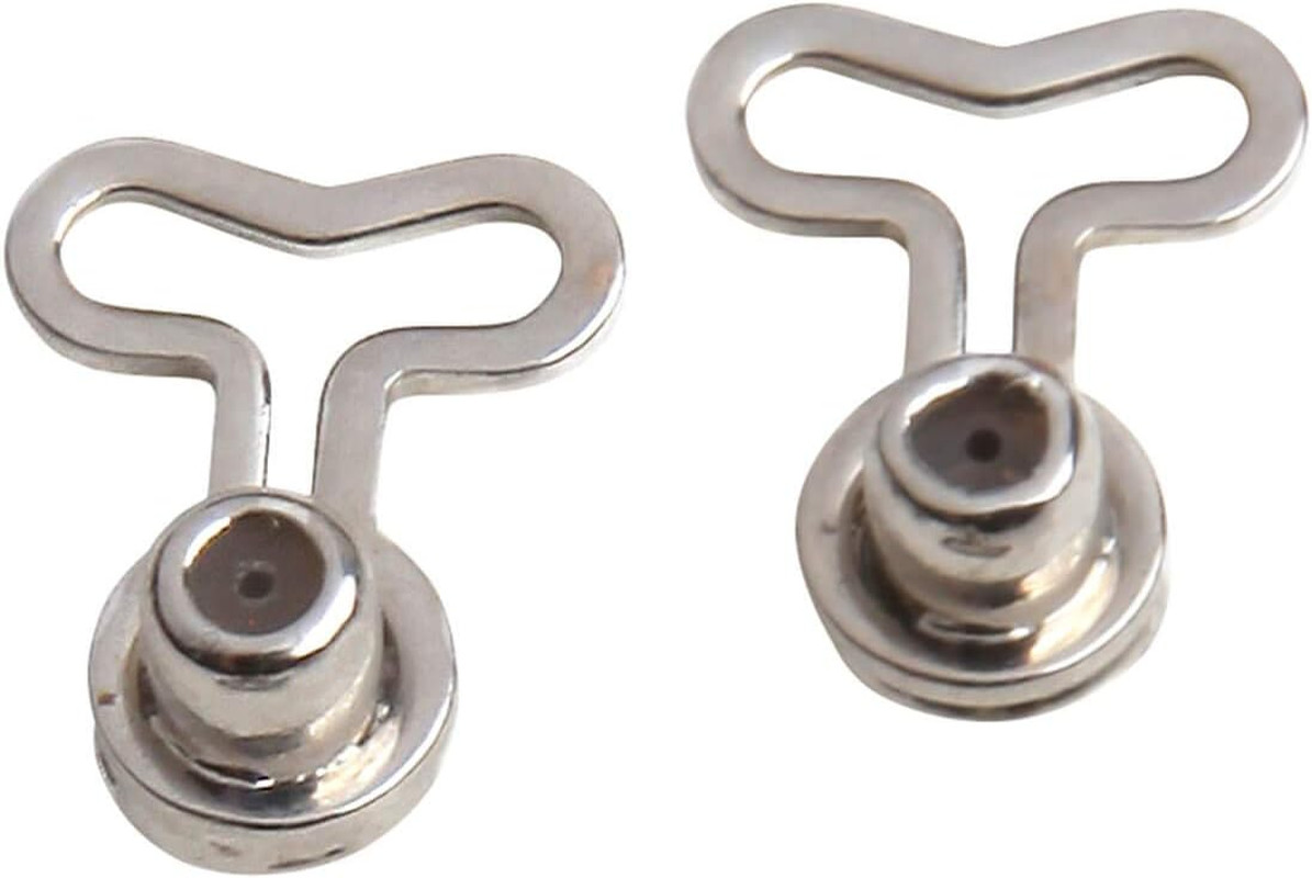 Earring Back Support | T-Shaped | Silver T-Backs | 1 Pair