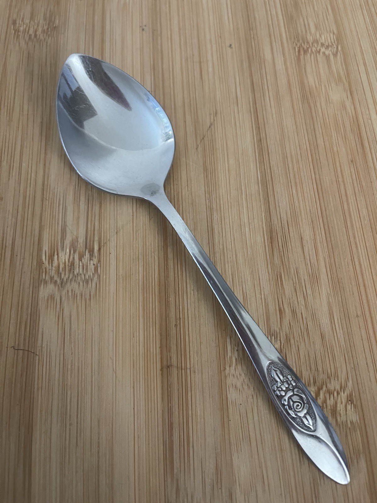 SPRING VALLEY Oneida 1881 Rogers Stainless Black Rose PLACE SOUP SPOON  6.75"