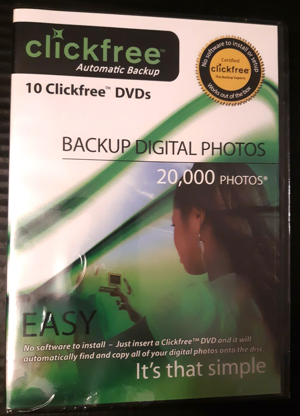 ClickFree Automatic Backup for Digital Photos- Windows XP, Windows VISTA & 2000