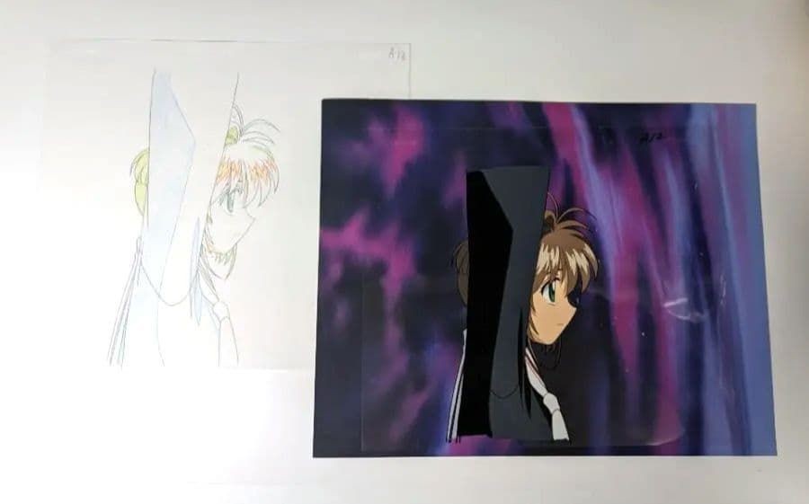 Cardcaptor Sakura Original Cel Full Setup Hand Painted Background Genga CLAMP JP