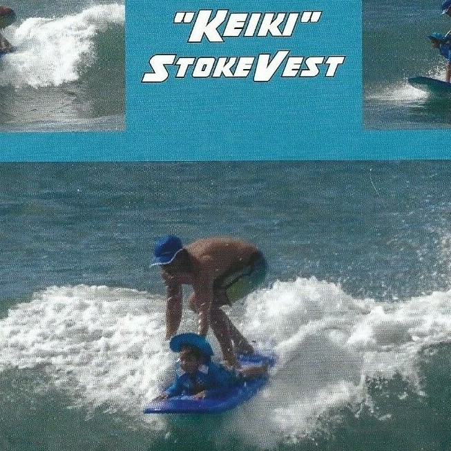 SafeGrom Keiki StokeVest Print Ad, SafeGrom Magazine Ad, SafeGrom StokeVest Ad