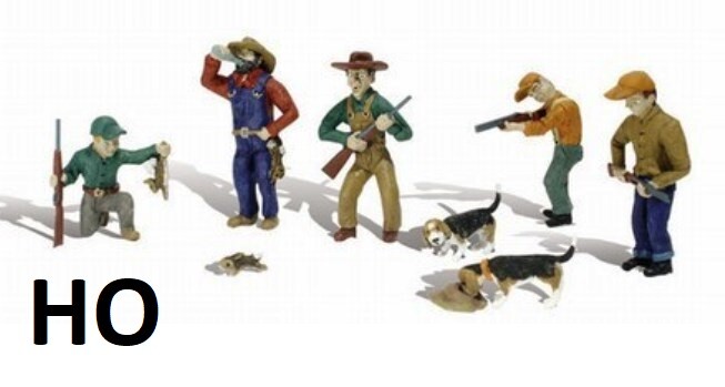 HO Scale - Rabbit Hunt " As Shown " #WOO-A1903