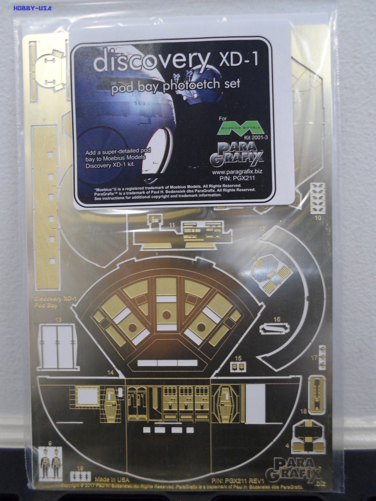 PARAGRAFIX 211  1/144 2001 Space Odyssey: Discovery XD1  POD NEW  PGX211