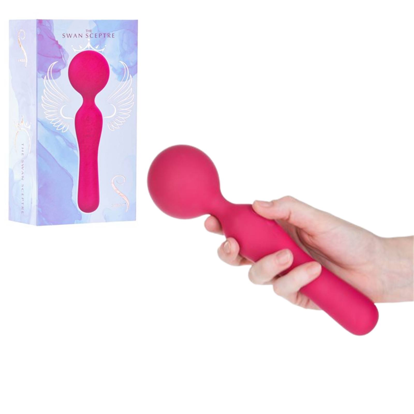Powerful Bendable Neck Massager Rechargeable Flexible Wand Silicone Vibrator