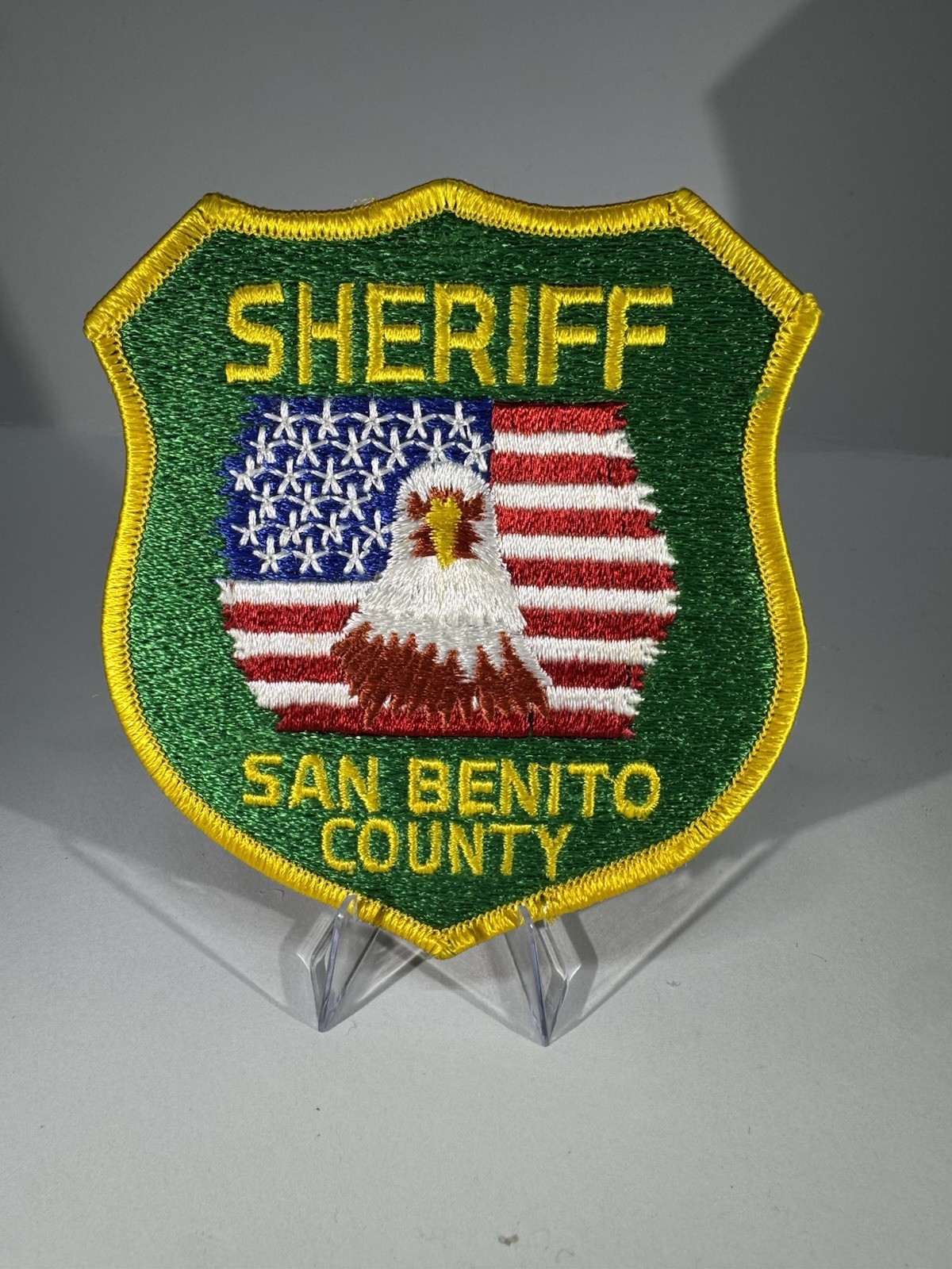 SAN BENITO COUNTY CALIFORNIA POLICE PATCH SHOULDER SIZE UNUSED