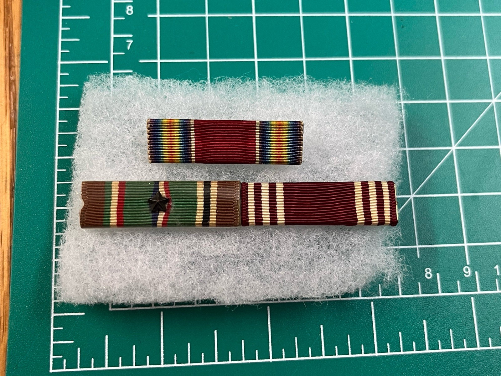 WWII US ETO Good Conduct Victory Ribbons