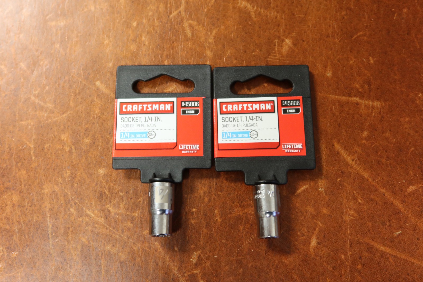 2-count Craftsman 1/4" Easy Read Socket - 1/4" Drive - 12 Point - # 45806