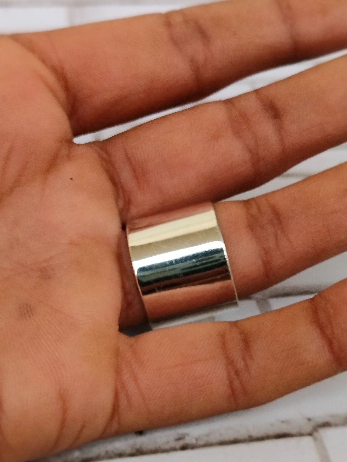 Solid Simple Band And Beautiful Meditation Ring, Handmade Designer Ring