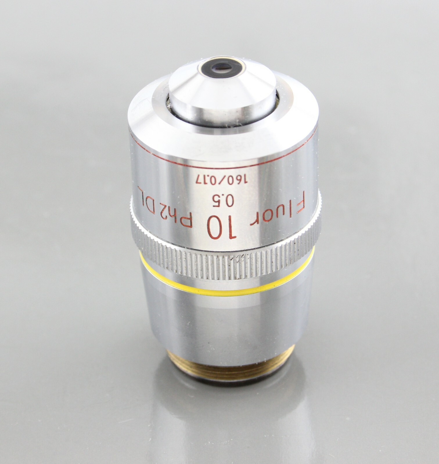 Nikon Fluor 10x 0.50 Ph2 DL Phase Contrast 160 Microscope Objective