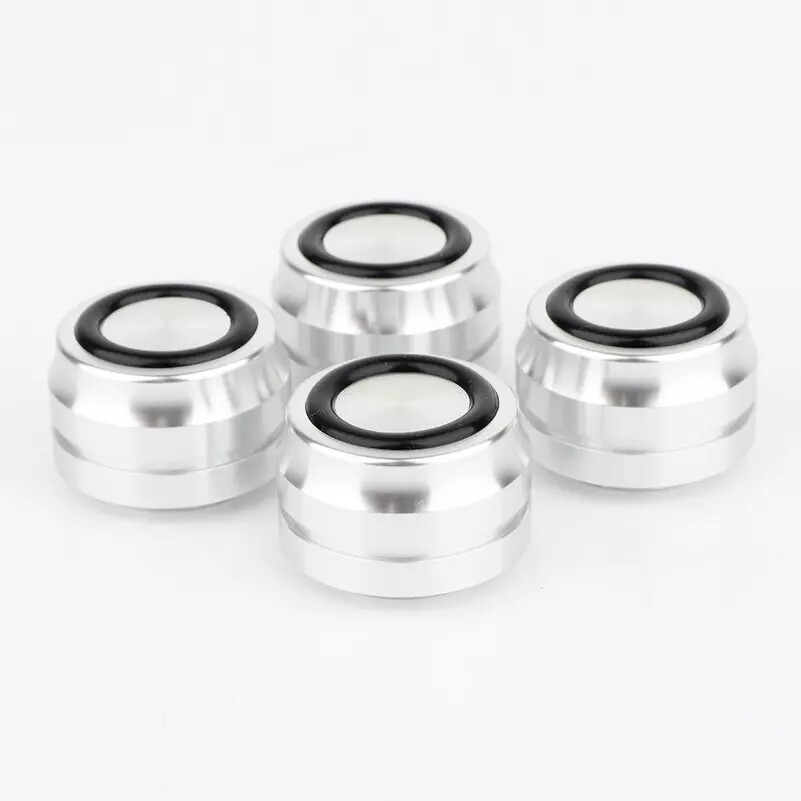 4Pcs Aluminum HiFi Speaker Amp Stand Mount Turntable Isolation Feet Base Pad US