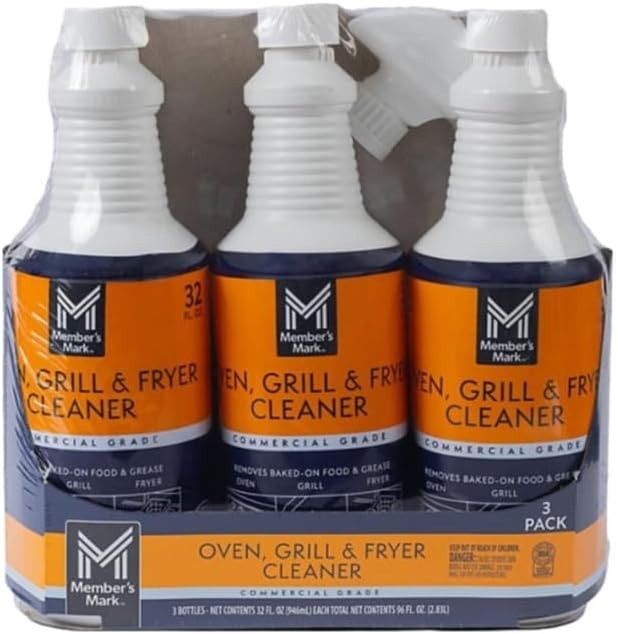 3 PK Restaurant Commercial Oven, Grill and Fryer Cleaner 32 oz. Member Mark