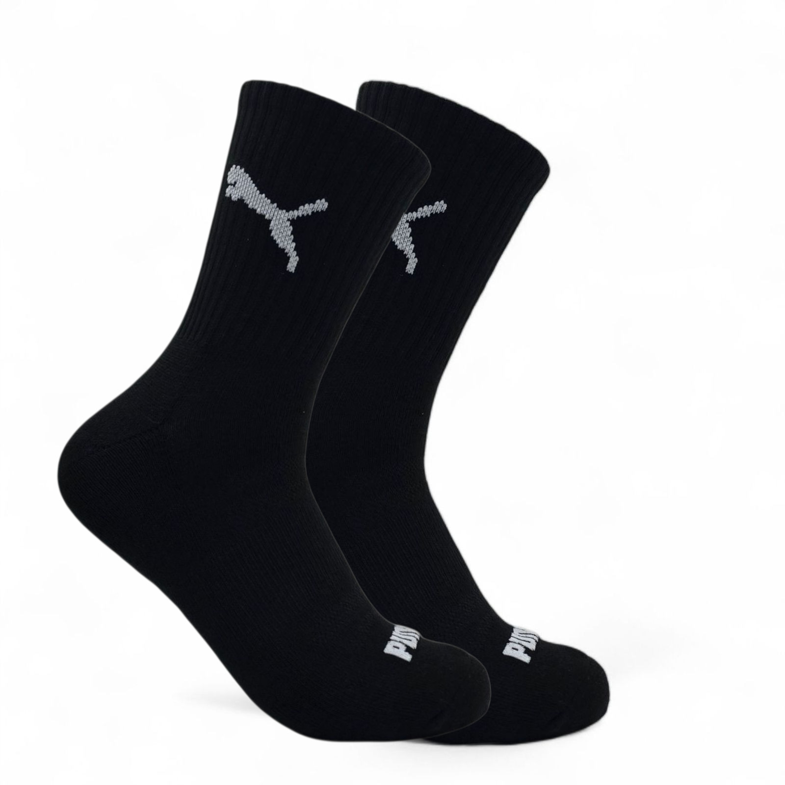 Puma Men's Quarter High Mid High Athletic Socks 6 Pairs