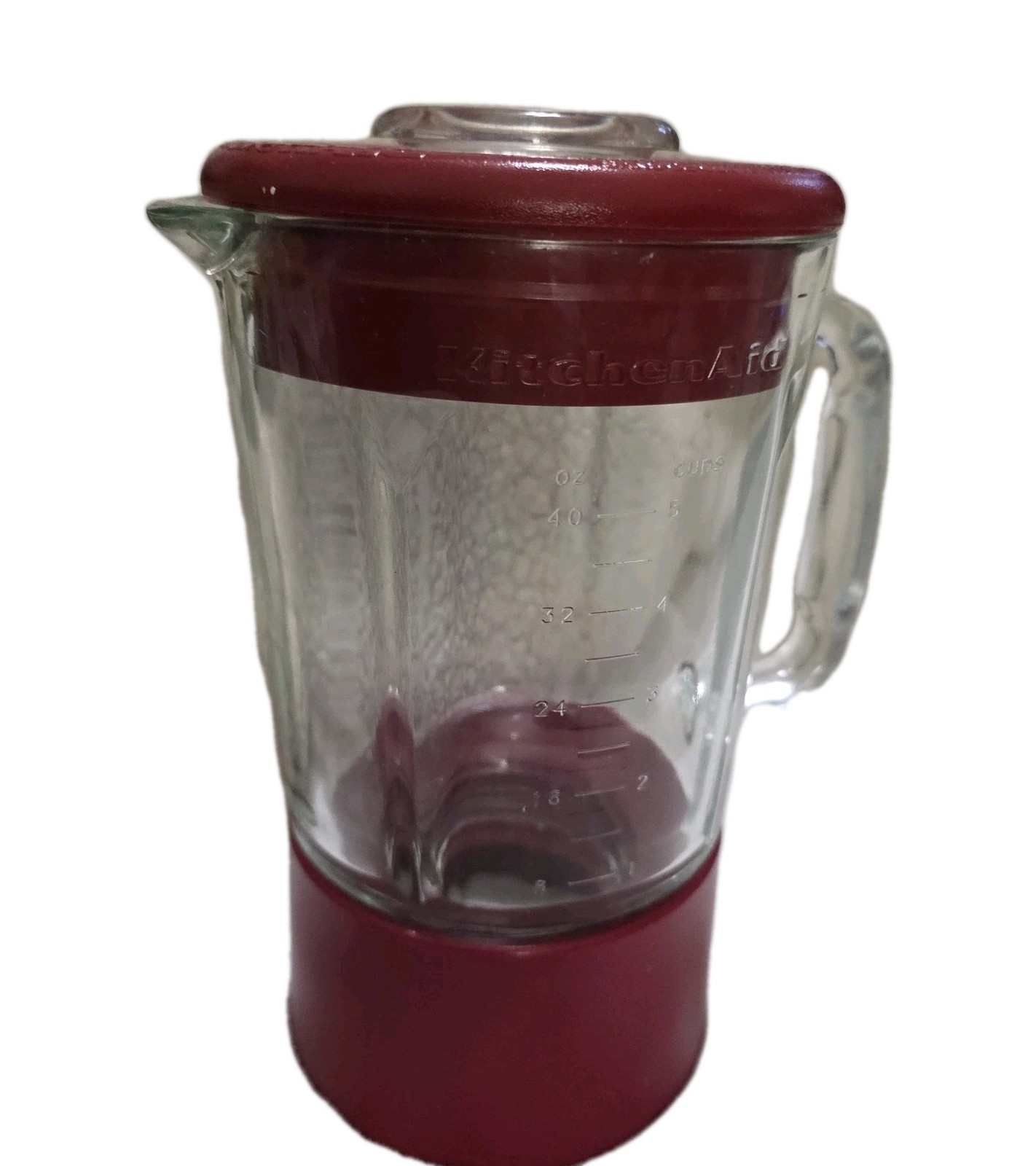 Kitchenaid Glass Blender Ultra Power RED 40 oz 5 Cup Jar Lid KSB5BU4 Replacement