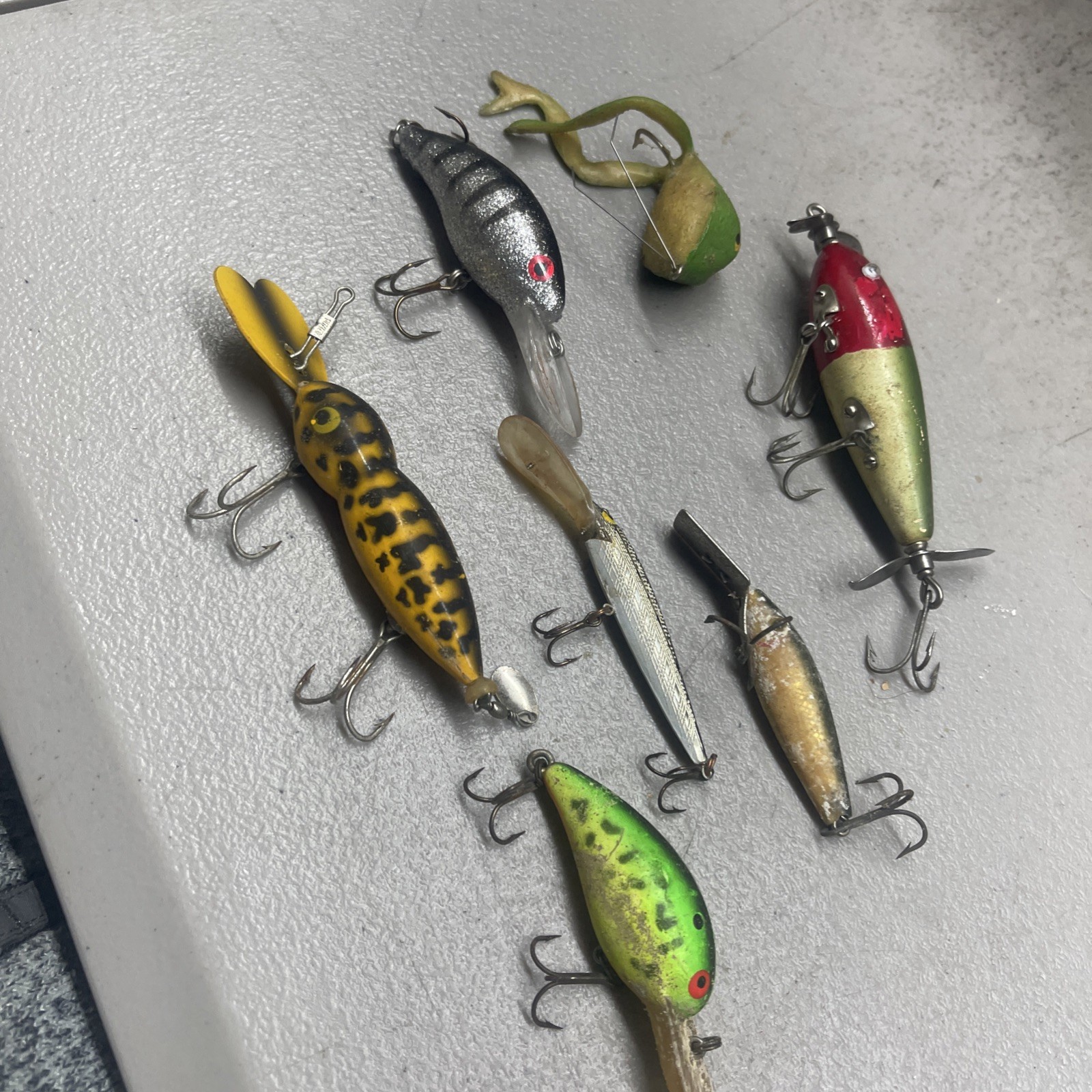 Vintage Fishing Lures Lot Of (5). Estate Sale Find.