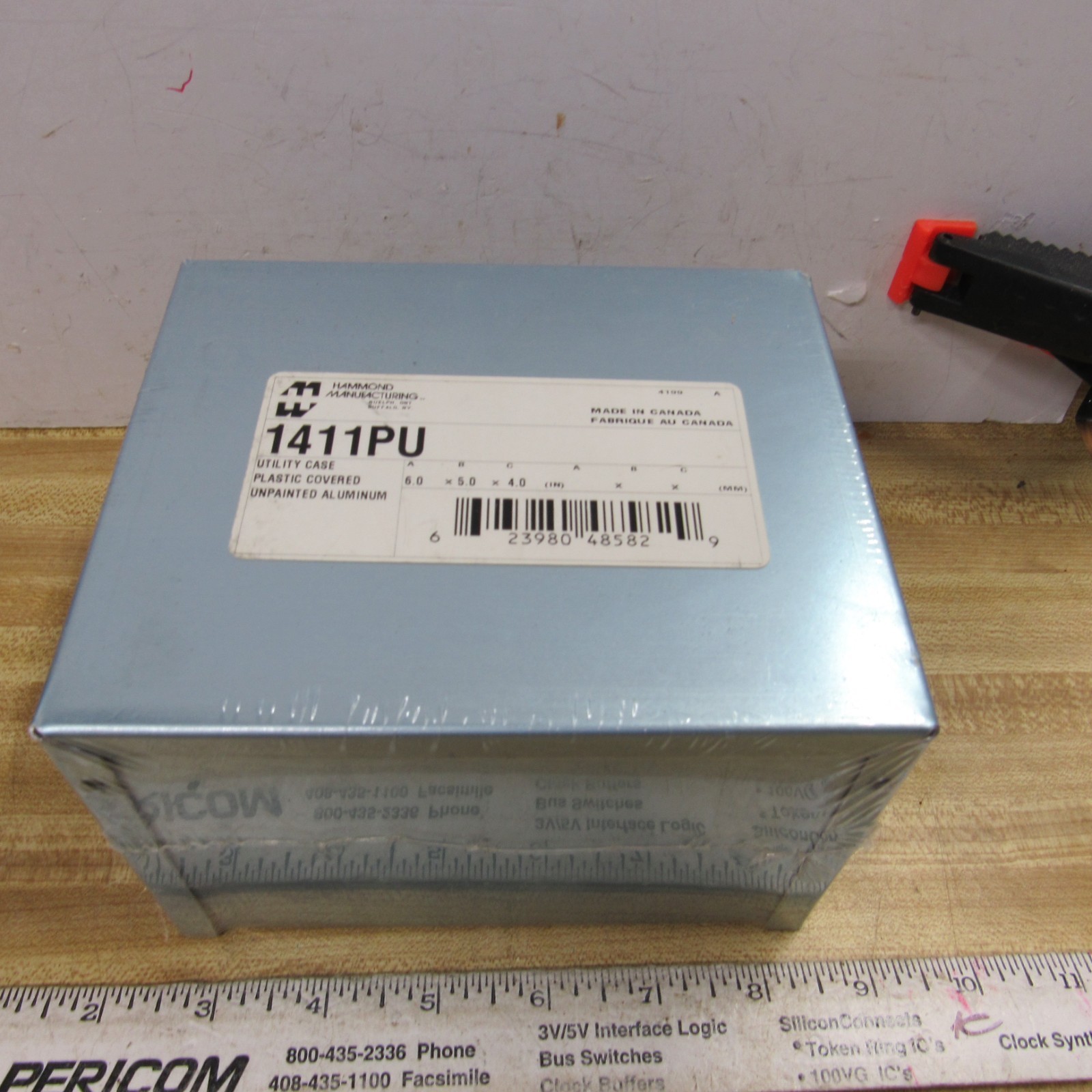 CHASSIS/CABINET/MINIBOX  Aluminum 6 Wide  x 4 Deep x 5 High HAMMOND 1411PU