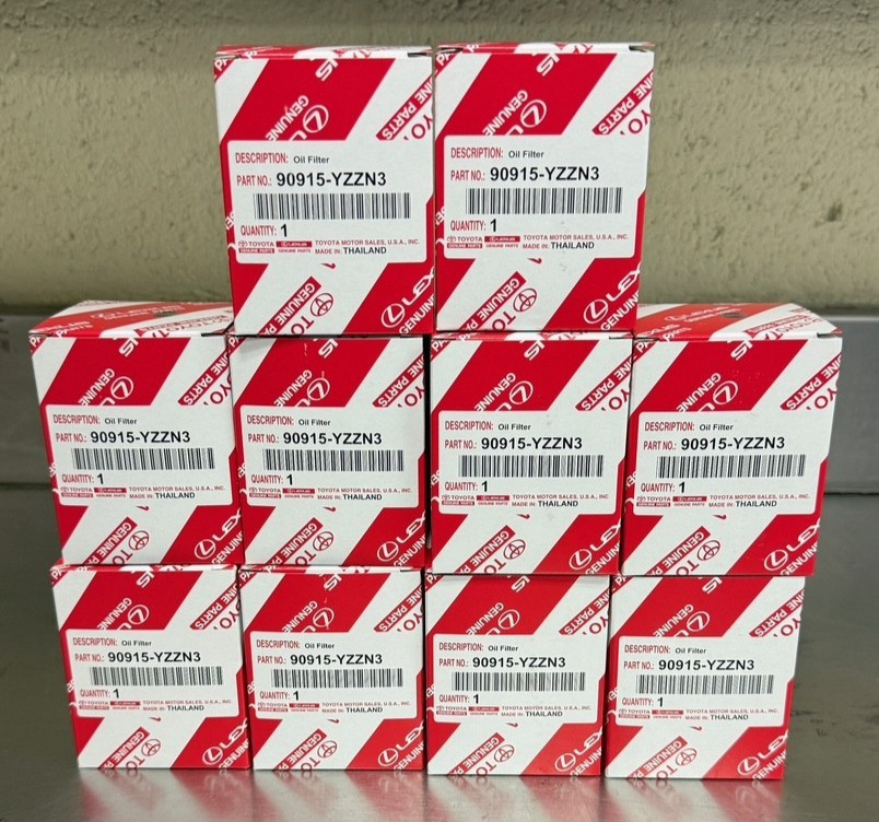 TOYOTA/LEXUS  OIL FILTER 1 CASE OF 10 90915-YZZN3