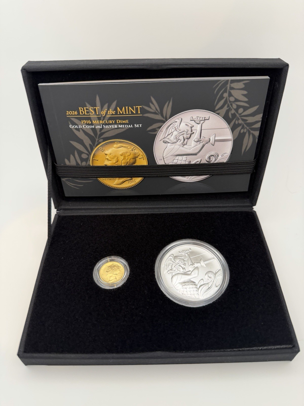 26BM1 2026 Best of the Mint 1916 Mercury Dime Gold + Silver Medal Set - IN HAND