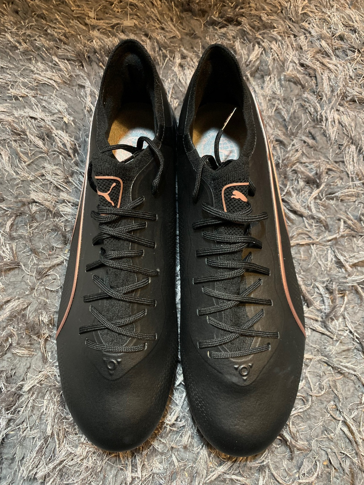 Puma Mens 7 KING ULTIMATE FG/AG Soccer Cleats Black/Copper Rose 107563-07 NEW