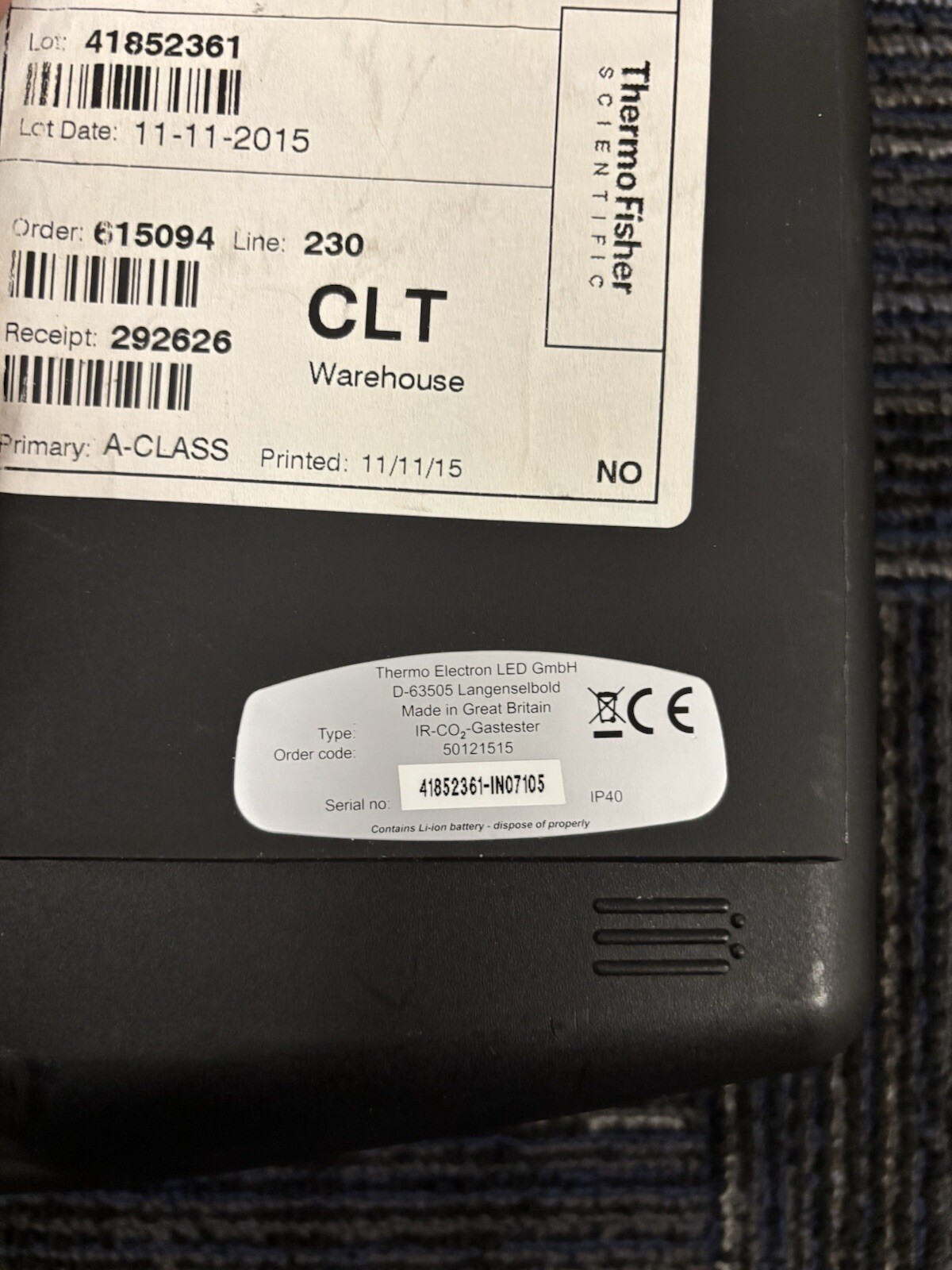 THERMO SCIENTIFIC IR CO2 ANALYZER