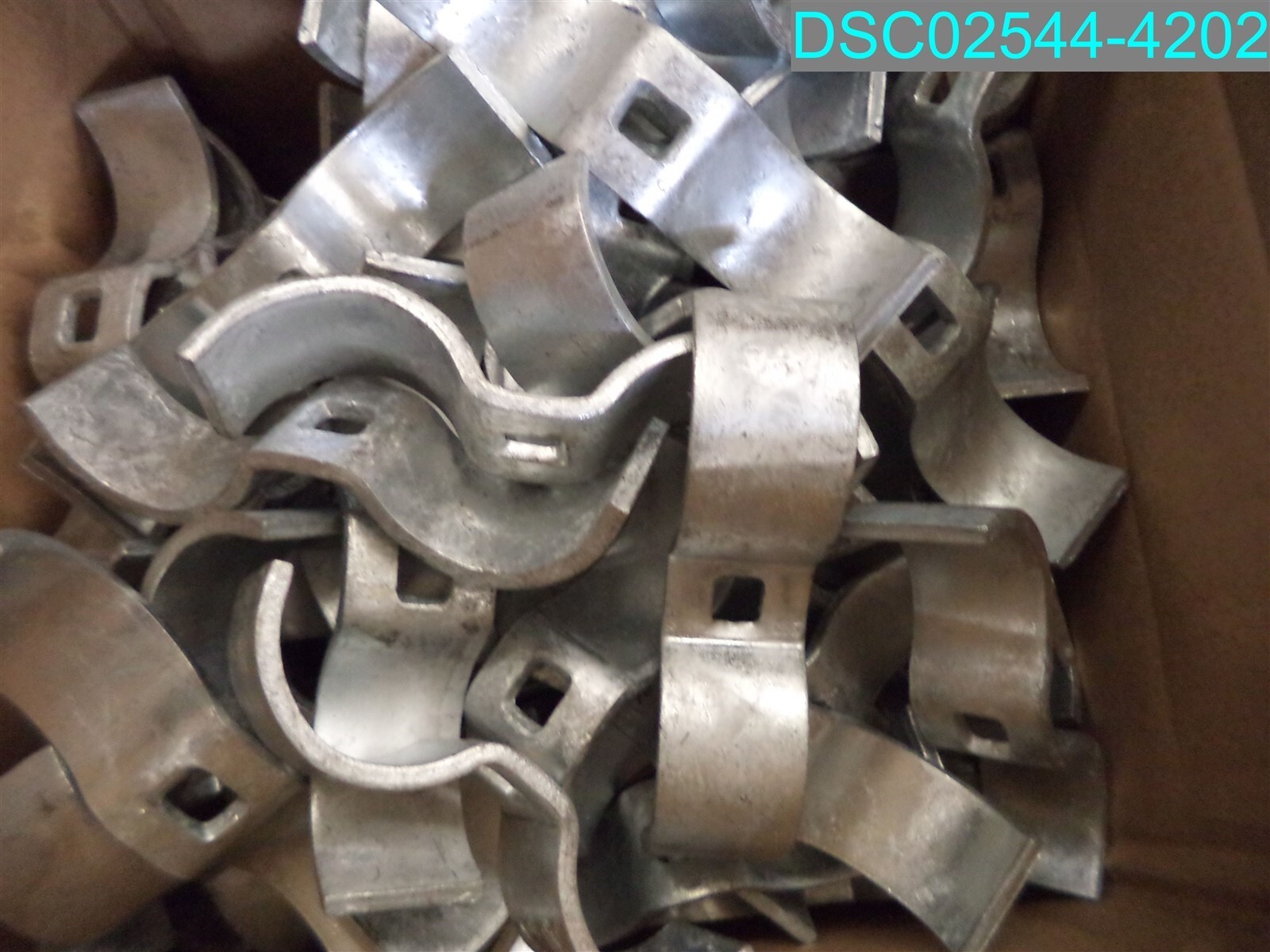 QTY=48: 1-5/8" Chain Link Galvanized Saddle Clamps