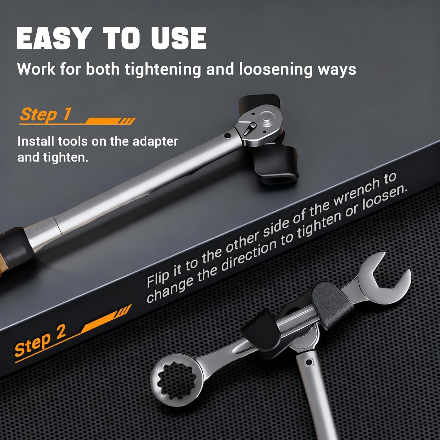 Universal Wrench Extender 1/2 Inch Drive 21mm Hex Adjustable Torque Adapter