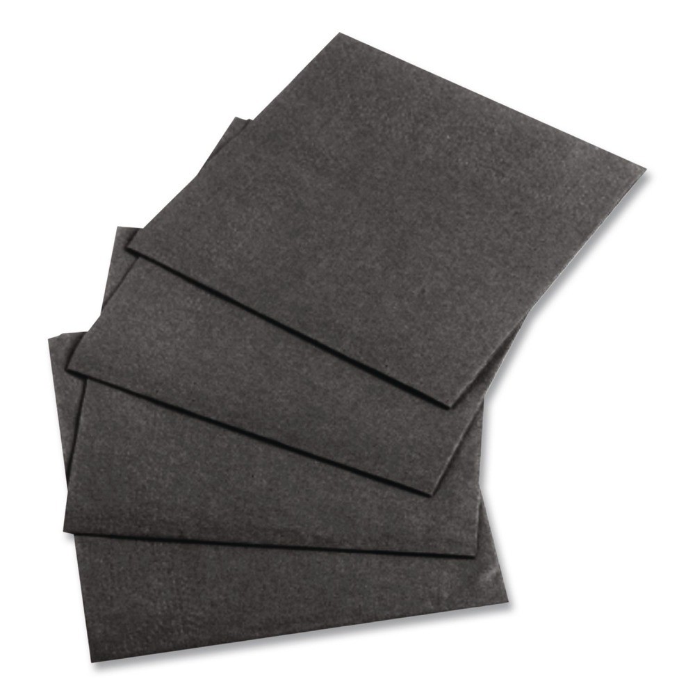 Hoffmaster 20212 10" x 10" 1-Ply Beverage Napkins - Black (1000/Carton) New